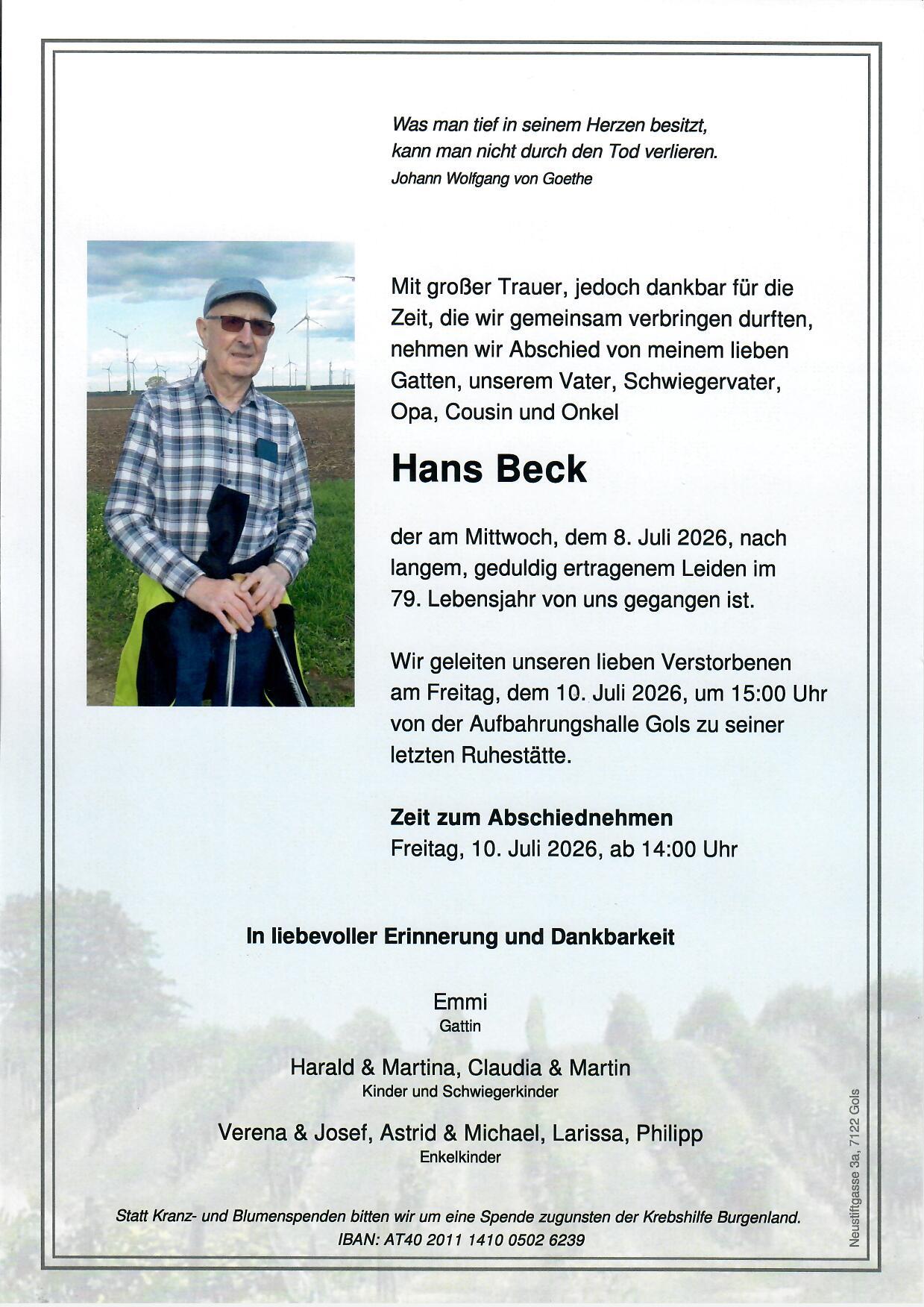 Parte Hans Beck